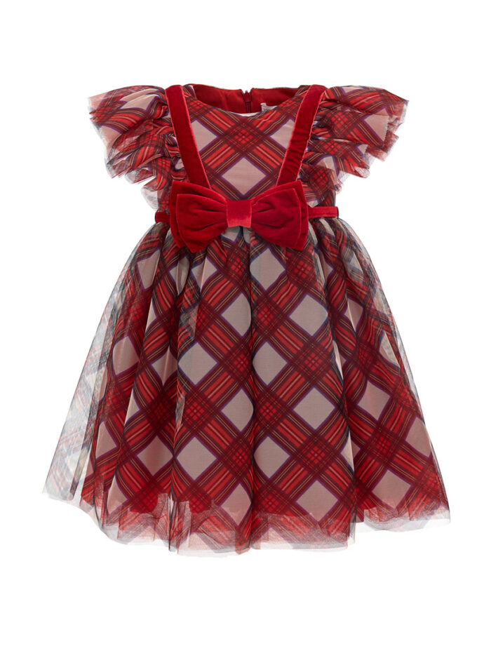 Abito tulle scozzese